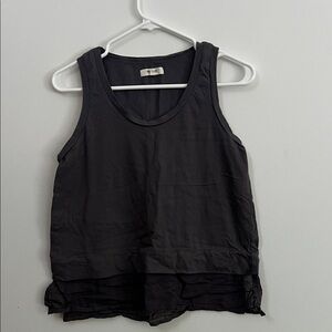 Madewell Black Layered Tank Top